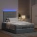 Maison Exclusive - Cadre de lit ottoman avec matelas, gris clair, 120x200 cm, textile