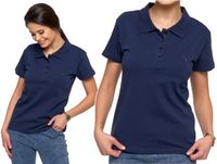 Moraj Dames Poloshirt PREMIUM Klassiek Baumwolle Marineblau Modieus XL