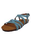 Plakton Sandalen met riem turquoise