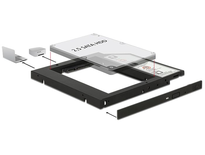 DeLOCK 62669 - Drive bay panelen - Zwart