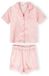 Minoti Meisjes Pyjama Set Satijn Gestreept - Lichtroze