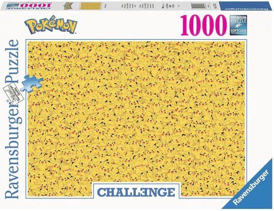 Ravensburger Pikachu Challenge - Pokémon - 1000 stukjes