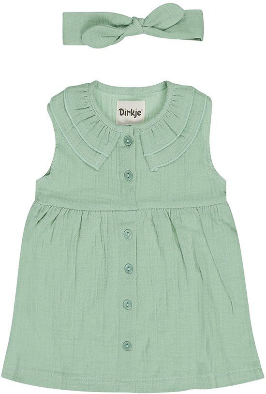 Dirkje Meisjes Jurk - Aqua green