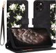 Techsuit FlipCraft Book Wallet Case étui avec cordon pour Apple iPhone 11 Pro - Flowers of the Dawn