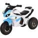 Moto Électrique Pour Enfants Avec Effets Musicaux Et Lumineux Et Coffre De Rangement, Bleu Et Blanc