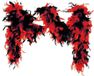 Wilbers & Wilbers Boa gemeleerd zwart/rood 65gram 180cm lang
