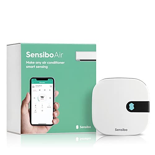 Sensibo Air - Intelligente bediening voor uw airconditioning. Apple HomeKit gecertificeerd. In 60 seconden geïnstalleerd. Ondersteunt de ruimteklimaat- en energiebesparingsfuncties. Compatibel met Google, Alexa
