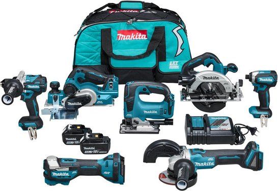 Makita DLX7019TX1 Accu Combiset 7-delig 18V 5.0Ah - Incl. Tas