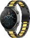 Strap-it Stalen Smartwatch bandje - Geschikt voor Huawei Watch GT 2 Pro - Zwart/Goud
