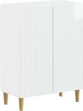 vidaXL ARNHEM Badkamer Opbergkast Hoogglans Wit 59,5 x 31 x 80 cm