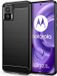 Techsuit Hoesje geschikt voor Motorola Edge 30 Neo - Carbon Silicone Back Cover - Zwart