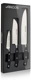Ensemble de couteaux de cuisine, 3 pièces, comprenant : couteau d'office, couteau Santoku et couteau de chef