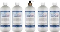 Claudius Cosmetics B.V. Bodylotion White Lotus 1 Liter - met gouden pomp - set van 5 stuks - Voordeelverpakking