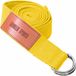 Gorilla Sports Sangle de yoga - 260 x 3,8 cm - Coton - Boucle - Jaune