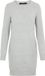VERO MODA VMDOFFY LS O-NECK DRESS GA NOOS Dames Mini jurk XXL Light Grey Melange Polyester