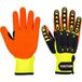 Portwest A721 Grip Handschoen Zeer Duurzaam Klittenband Afsluiting Ademend | Geel/Oranje, 2XL, EN ISO 21420 Behendigheid 5, CE-gecertificeerd, EN 388 (4241XP), Nitril Handpalm, Lichtgewicht, 13 Gauge