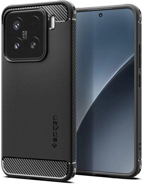 Spigen Rugged Armor Hoesje Geschikt voor Xiaomi 15 - Zwart