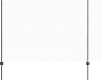 vidaXL Zeshoekig gaashek met palen 10 x 1,5 m PVC-coated staal grijs