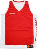 Spalding Reversible Basketbalshirt Kinderen - Rood/Wit Maat 140