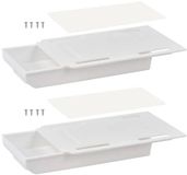 Merkloos 2-delige zelfklevende lade-organizer voor onder het bureau