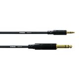 Stereo audiokabel minijack/jack 3 m