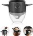 Merkloos Filtre Cône Cafetière Pour Over avec Filtre Réutilisable en Acier Inoxydable - Infusion Manuelle pour 1-2 Tasses filtre à café