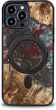 Bewood MagSafe Pluton coque en bois et résine pour iPhone 13 Pro Max - noir et bleu