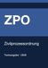 ZPO - Zivilprozessordnung (Deutschland) 2026: Vollständiger Gesetzestext in aktueller Fassung • Ohne Kommentare • Systematisch gegliedert