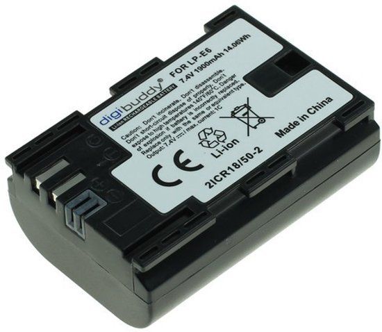 Digibuddy Accu Batterij Canon LP-E6 / LP-E6N - 1900mAh