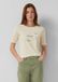 s.Oliver T-shirt met ronde hals en korte mouwen voor dames, lichtbeige, maat 40