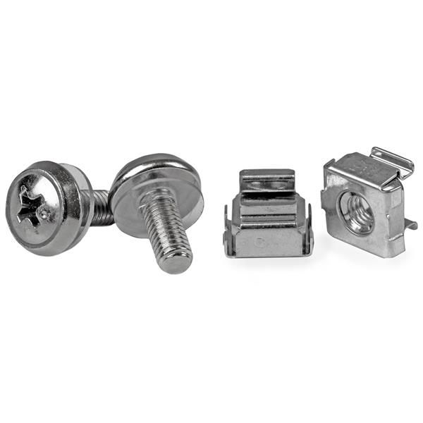 StarTech.com 50 Stuks M5 Montageschroeven en Kooimoeren voor Serverrack - Zilver
