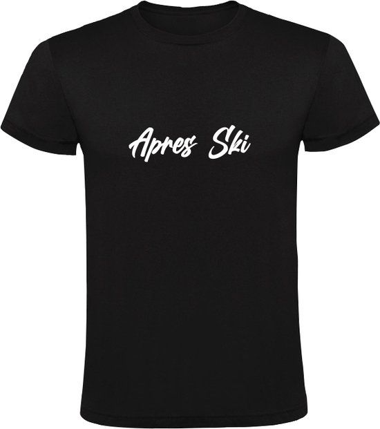 Apres Ski Heren T-shirt - Zwart - XL