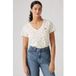 Levi's Perfect Vneck Lou Ditsy Floral-v4 Egret Coton Taille: XS