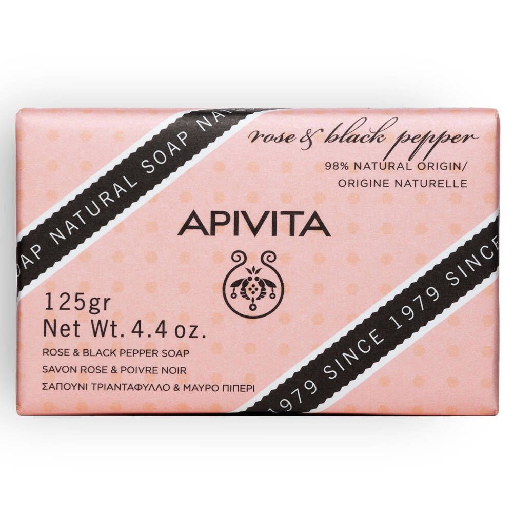 Apivita Apivita Rose & Black Pepper Natural Soap