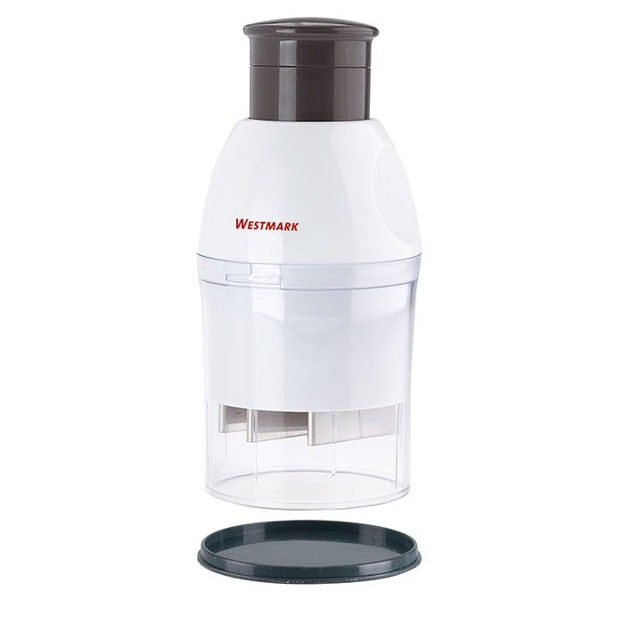 Westmark Kompakt Uienhakker - Zwart/Wit - 3 Bladen - Roestvrij Staal