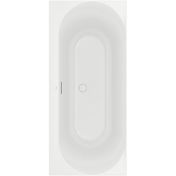 Villeroy & Boch Loop Duo Bad - 170x75cm - Rechthoek - Acryl - Stone White Mat