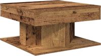 vidaXL Salontafel 55x55x30 cm bewerkt hout oud houtkleurig