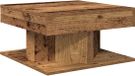 vidaXL Salontafel 55x55x30 cm bois travaillé couleur bois vieilli