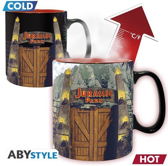 Abystyle Jurassic Park Heat Change Mug - Gate