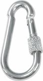 AMIG Karabijnhaak met schroefsluiting - 6 x 60mm - Gegalvaniseerd staal