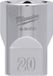 Milwaukee Accessoires Milwaukee 4932480018 ½˝ drive chroom doppen met FOUR FLAT™ zijden 1/2 Drive Socket Metric Standard - 20 mm