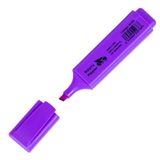 RAYLU PAPER Fluorescerende markeerstift met afgeschuinde punt, fluorescerende marker met lijnbreedte van 2-5 mm, fluorescerende marker voor organisatie (1, paars)