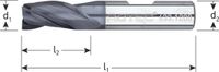 Rotec VHM universeelfrees, 'Silver-Line', kort, TiAlN, ø6