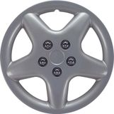 AutoStyle 4-Delige Wieldoppenset Idaho 13-inch zilver