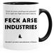Acen Merchandise Father Ted, Feck Arse Industries – Fun keramische mok koffie thee beker – Perfect Valentijns/Pasen/zomer/Kerstmis/verjaardagscadeau