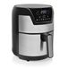 Princess 182026 Digitale Aerofryer XXL - Heißluftfritteuse - 4,5L - 1500W - Silber