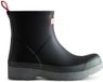 Hunter Men's Play Short Boots Speckle Sole Black/Urban Grey - Maat 47