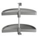 Emuca Set draaiende schalen voor keukenmeubels, 180º, unit 900 mm, Kunststof, Grijs