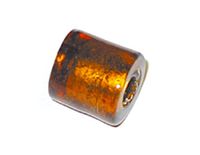INNSPIRO Glazen parels, rond, transparant, amber, 1,0 x 1,3 cm, 500 g, ca.