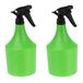Relaxdays plantenspuit set van 2, 1 liter, schoonmaakspuit of plantensproeier, verstelbare sproeikop, groen/zwart